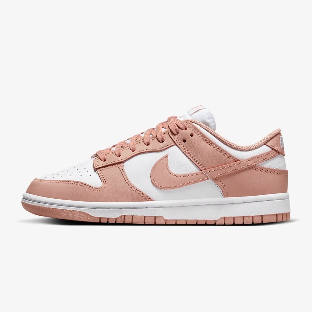 Nike Women’s Dunk Low White/ Rose Whisper Size 6.5 Used with box
